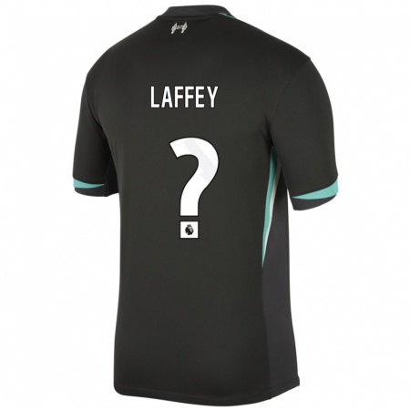 Kandiny Gyermek Michael Laffey #0 Fekete Antracit Fehér Idegenbeli Jersey 2024/25 Mez Póló Ing