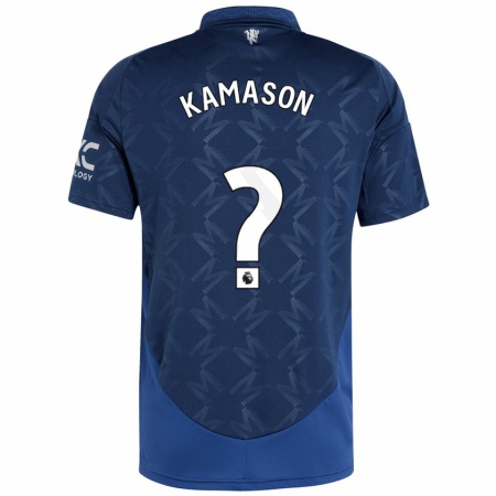 Kandiny Gyermek Jaydan Kamason #0 Indigó Idegenbeli Jersey 2024/25 Mez Póló Ing