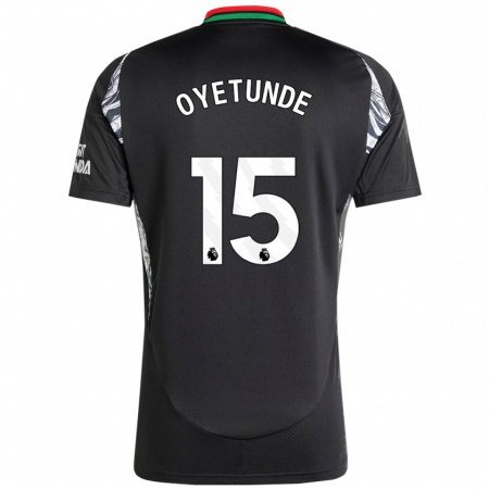 Kandiny Gyermek Daniel Oyetunde #15 Fekete Idegenbeli Jersey 2024/25 Mez Póló Ing