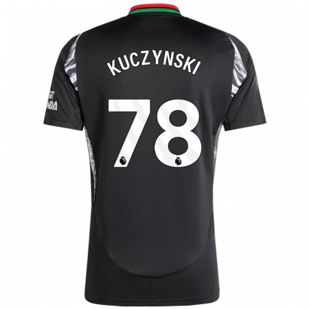 Kandiny Gyermek Max Kuczynski #78 Fekete Idegenbeli Jersey 2024/25 Mez Póló Ing