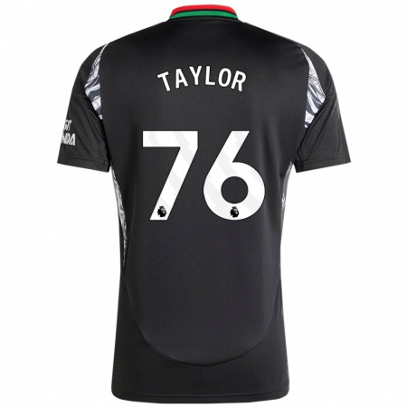 Kandiny Gyermek Kido Taylor Hart #76 Fekete Idegenbeli Jersey 2024/25 Mez Póló Ing