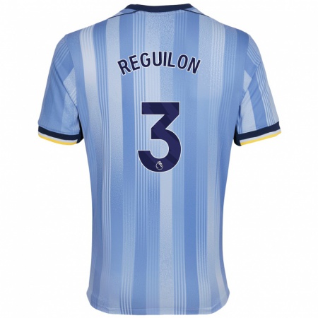 Kandiny Gyermek Sergio Reguilón #3 Világoskék Idegenbeli Jersey 2024/25 Mez Póló Ing