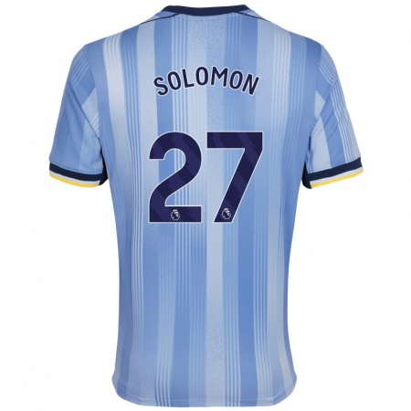 Kandiny Gyermek Manor Solomon #27 Világoskék Idegenbeli Jersey 2024/25 Mez Póló Ing