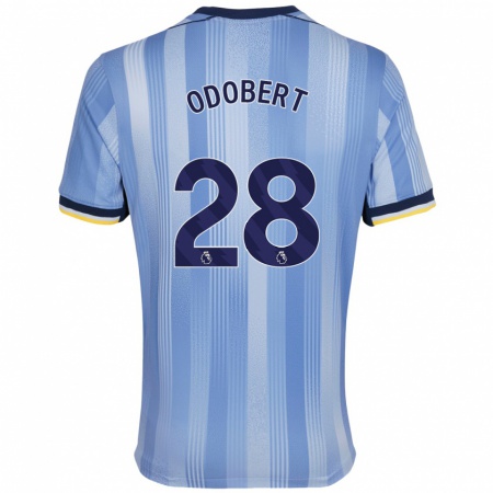 Kandiny Gyermek Wilson Odobert #28 Világoskék Idegenbeli Jersey 2024/25 Mez Póló Ing