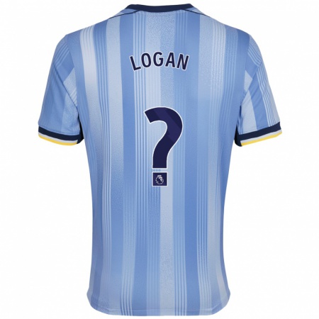 Kandiny Gyermek Calum Logan #0 Világoskék Idegenbeli Jersey 2024/25 Mez Póló Ing