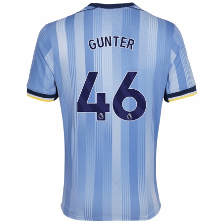 Kandiny Gyermek Luca Gunter #46 Világoskék Idegenbeli Jersey 2024/25 Mez Póló Ing