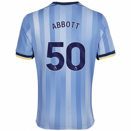 Kandiny Gyermek George Abbott #50 Világoskék Idegenbeli Jersey 2024/25 Mez Póló Ing