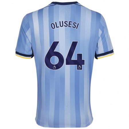 Kandiny Gyermek Callum Olusesi #64 Világoskék Idegenbeli Jersey 2024/25 Mez Póló Ing