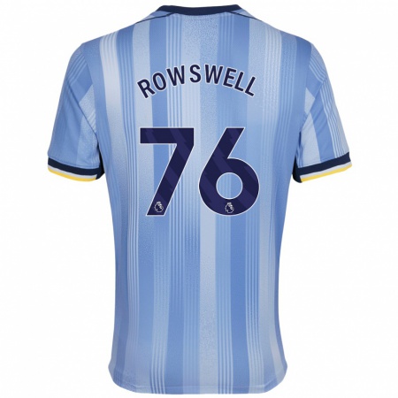 Kandiny Gyermek James Rowswell #76 Világoskék Idegenbeli Jersey 2024/25 Mez Póló Ing