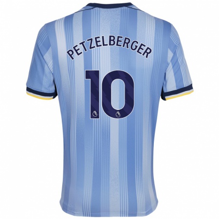 Kandiny Gyermek Ramona Petzelberger #10 Világoskék Idegenbeli Jersey 2024/25 Mez Póló Ing