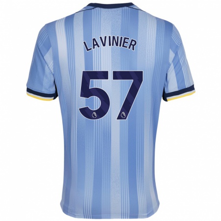 Kandiny Gyermek Marcel Lavinier #57 Világoskék Idegenbeli Jersey 2024/25 Mez Póló Ing