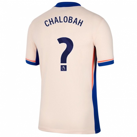 Kandiny Gyermek Trevoh Chalobah #0 Világos Bézs Idegenbeli Jersey 2024/25 Mez Póló Ing