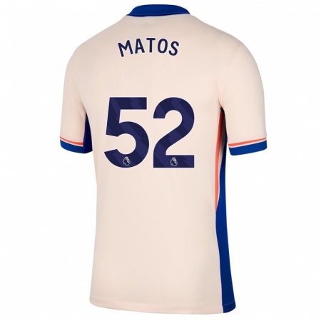 Kandiny Gyermek Alex Matos #52 Világos Bézs Idegenbeli Jersey 2024/25 Mez Póló Ing