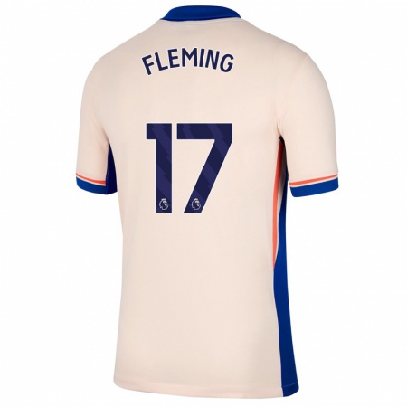 Kandiny Gyermek Jessie Fleming #17 Világos Bézs Idegenbeli Jersey 2024/25 Mez Póló Ing