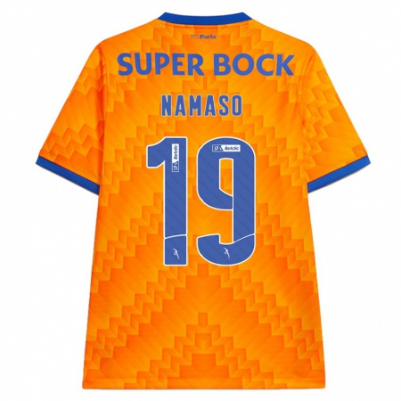 Kandiny Gyermek Danny Namaso #19 Narancs Idegenbeli Jersey 2024/25 Mez Póló Ing