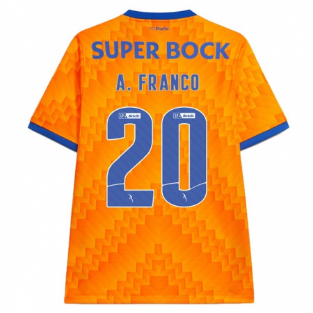 Kandiny Gyermek André Franco #20 Narancs Idegenbeli Jersey 2024/25 Mez Póló Ing