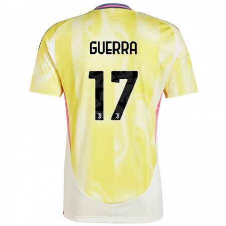 Kandiny Gyermek Simone Guerra #17 Napsárga Idegenbeli Jersey 2024/25 Mez Póló Ing