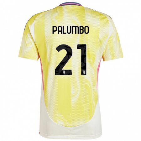 Kandiny Gyermek Martin Palumbo #21 Napsárga Idegenbeli Jersey 2024/25 Mez Póló Ing