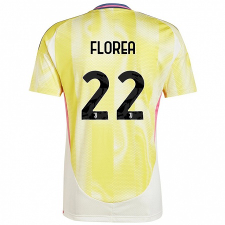 Kandiny Gyermek Andrei Florea #22 Napsárga Idegenbeli Jersey 2024/25 Mez Póló Ing