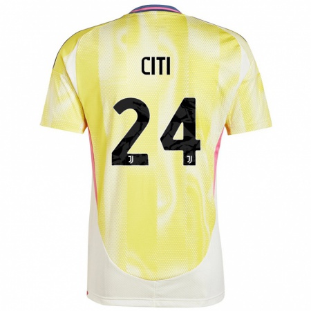 Kandiny Gyermek Alessandro Citi #24 Napsárga Idegenbeli Jersey 2024/25 Mez Póló Ing