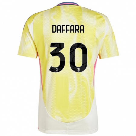 Kandiny Gyermek Giovanni Daffara #30 Napsárga Idegenbeli Jersey 2024/25 Mez Póló Ing