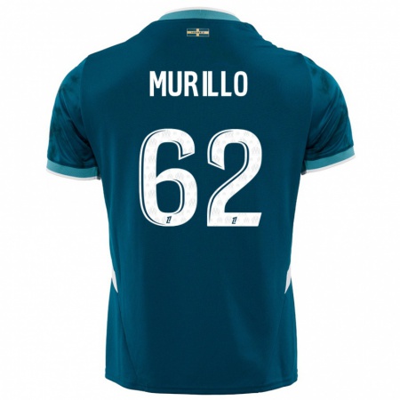 Kandiny Gyermek Amir Murillo #62 Türkizkék Idegenbeli Jersey 2024/25 Mez Póló Ing