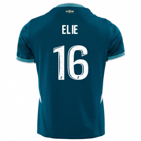 Kandiny Gyermek Anaïs Elie #16 Türkizkék Idegenbeli Jersey 2024/25 Mez Póló Ing