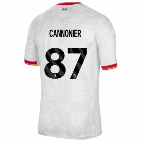 Kandiny Gyermek Oakley Cannonier #87 Fehér Piros Fekete Harmadik Számú Jersey 2024/25 Mez Póló Ing