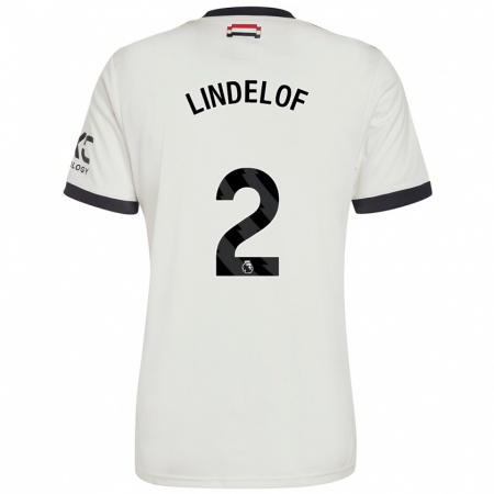 Kandiny Gyermek Victor Lindelöf #2 Törtfehér Harmadik Számú Jersey 2024/25 Mez Póló Ing