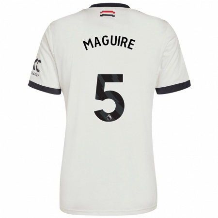 Kandiny Gyermek Harry Maguire #5 Törtfehér Harmadik Számú Jersey 2024/25 Mez Póló Ing