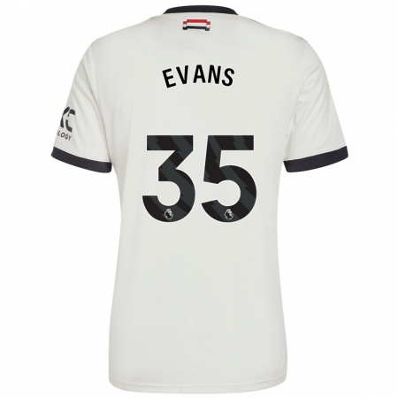 Kandiny Gyermek Jonny Evans #35 Törtfehér Harmadik Számú Jersey 2024/25 Mez Póló Ing