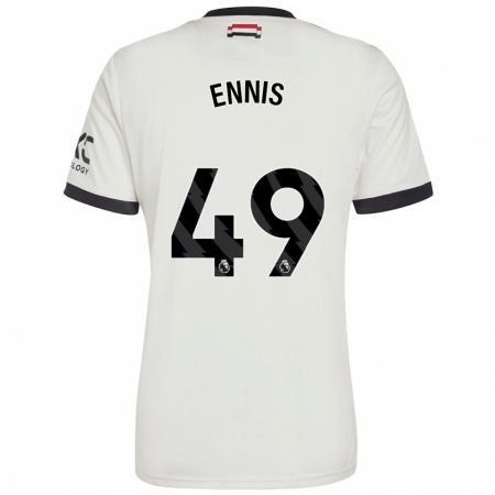 Kandiny Gyermek Ethan Ennis #49 Törtfehér Harmadik Számú Jersey 2024/25 Mez Póló Ing