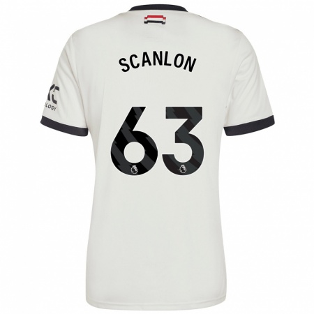 Kandiny Gyermek James Scanlon #63 Törtfehér Harmadik Számú Jersey 2024/25 Mez Póló Ing