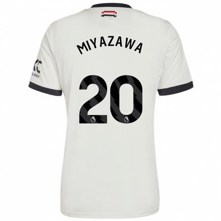 Kandiny Gyermek Hinata Miyazawa #20 Törtfehér Harmadik Számú Jersey 2024/25 Mez Póló Ing