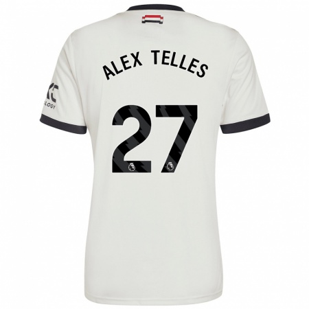 Kandiny Gyermek Alex Nicolao Telles #27 Törtfehér Harmadik Számú Jersey 2024/25 Mez Póló Ing