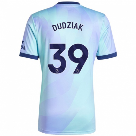 Kandiny Gyermek Harrison Dudziak #39 Aqua Harmadik Számú Jersey 2024/25 Mez Póló Ing