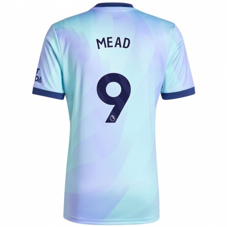 Kandiny Gyermek Beth Mead #9 Aqua Harmadik Számú Jersey 2024/25 Mez Póló Ing