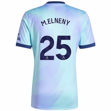 Kandiny Gyermek Mohamed Elneny #25 Aqua Harmadik Számú Jersey 2024/25 Mez Póló Ing