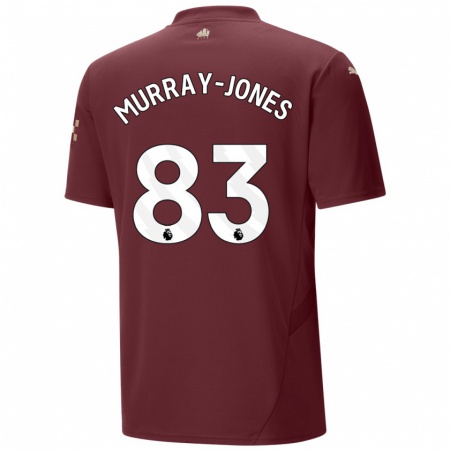 Kandiny Gyermek George Murray-Jones #83 Gesztenyebarna Harmadik Számú Jersey 2024/25 Mez Póló Ing