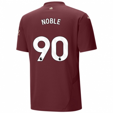 Kandiny Gyermek Kian Noble #90 Gesztenyebarna Harmadik Számú Jersey 2024/25 Mez Póló Ing