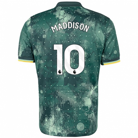 Kandiny Gyermek James Maddison #10 Menta Zöld Harmadik Számú Jersey 2024/25 Mez Póló Ing