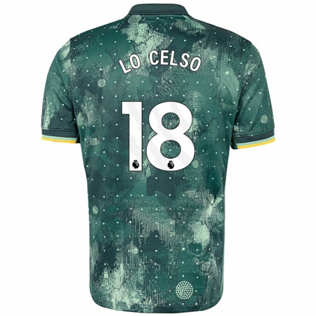 Kandiny Gyermek Giovani Lo Celso #20 Menta Zöld Harmadik Számú Jersey 2024/25 Mez Póló Ing