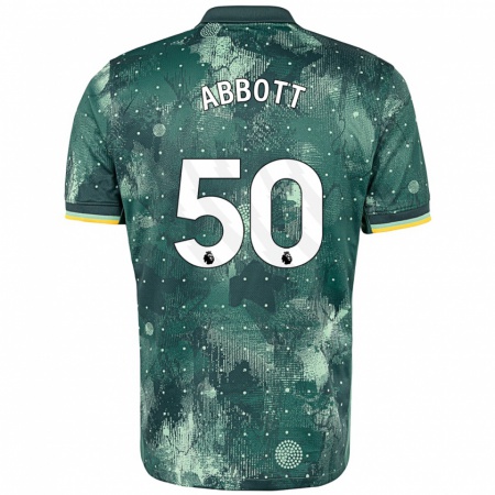 Kandiny Gyermek George Abbott #50 Menta Zöld Harmadik Számú Jersey 2024/25 Mez Póló Ing