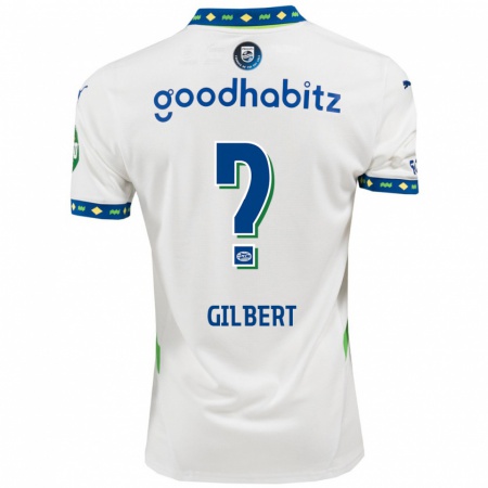 Kandiny Gyermek Dantaye Gilbert #0 Fehér Sötétkék Harmadik Számú Jersey 2024/25 Mez Póló Ing