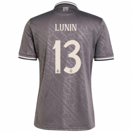 Kandiny Gyermek Andriy Lunin #13 Faszén Harmadik Számú Jersey 2024/25 Mez Póló Ing