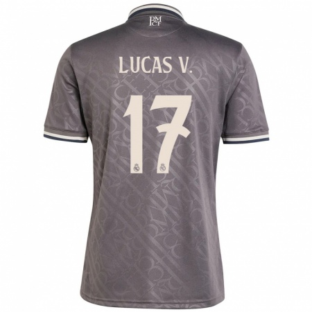 Kandiny Gyermek Lucas Vázquez #17 Faszén Harmadik Számú Jersey 2024/25 Mez Póló Ing