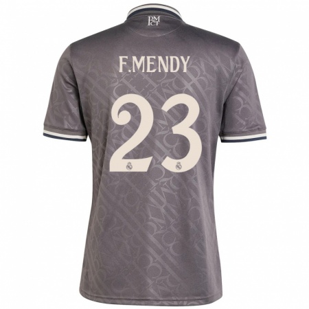 Kandiny Gyermek Ferland Mendy #23 Faszén Harmadik Számú Jersey 2024/25 Mez Póló Ing