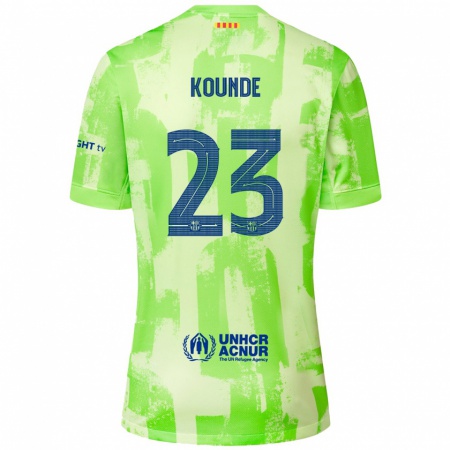 Kandiny Gyermek Jules Koundé #23 Mész Harmadik Számú Jersey 2024/25 Mez Póló Ing