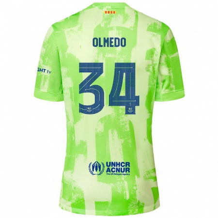 Kandiny Gyermek Alexis Olmedo #34 Mész Harmadik Számú Jersey 2024/25 Mez Póló Ing