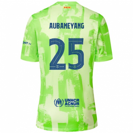 Kandiny Gyermek Pierre Emerick Aubameyang #25 Mész Harmadik Számú Jersey 2024/25 Mez Póló Ing